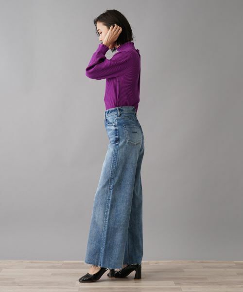 NEMIKA / ネミカ デニムパンツ | ワイドフレアデニムパンツ【YANUK】 | 詳細2