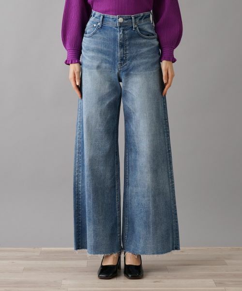 NEMIKA / ネミカ デニムパンツ | ワイドフレアデニムパンツ【YANUK】 | 詳細4