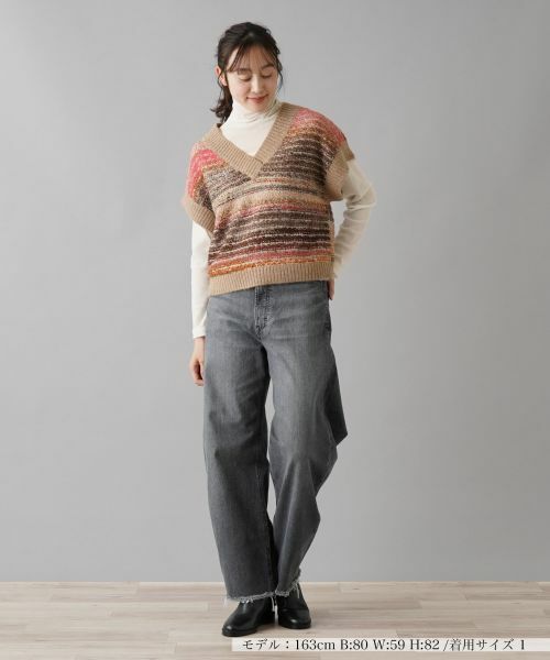 NEMIKA / ネミカ テーラードジャケット | Vネックニットベスト【NEMIKA】 | 詳細1