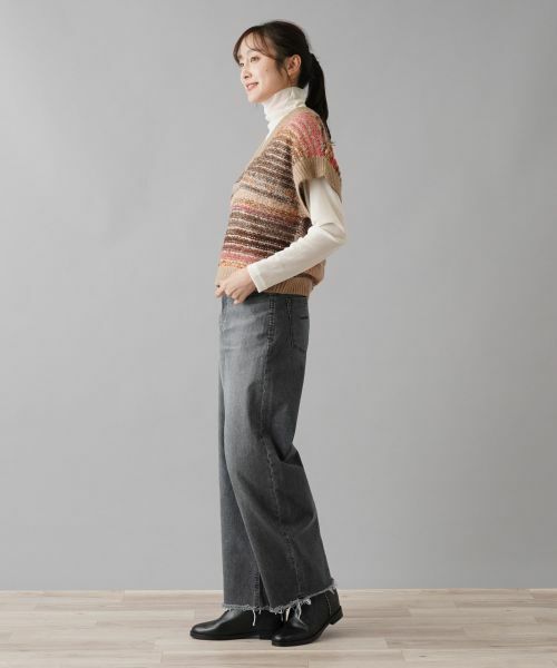 NEMIKA / ネミカ テーラードジャケット | Vネックニットベスト【NEMIKA】 | 詳細2