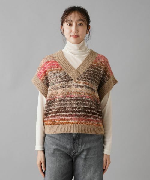 NEMIKA / ネミカ テーラードジャケット | Vネックニットベスト【NEMIKA】 | 詳細4