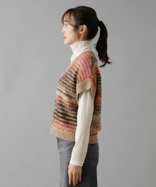 NEMIKA / ネミカ テーラードジャケット | Vネックニットベスト【NEMIKA】 | 詳細5