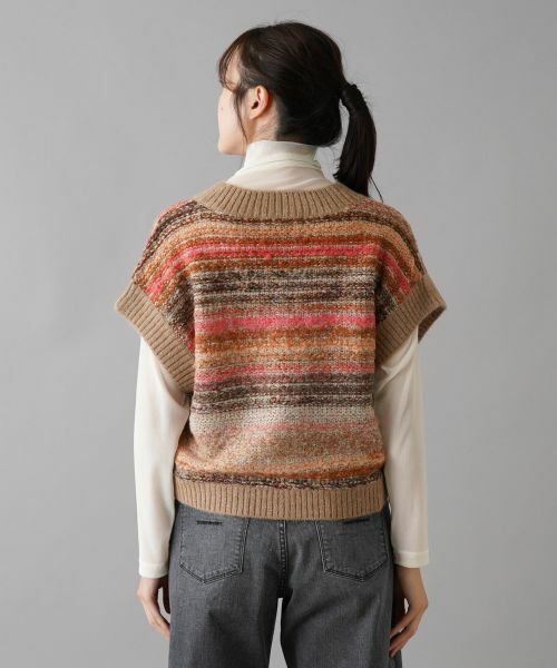 NEMIKA / ネミカ テーラードジャケット | Vネックニットベスト【NEMIKA】 | 詳細6