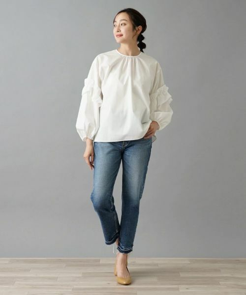 NEMIKA / ネミカ シャツ・ブラウス | 袖フリルブラウス【NEMIKA】 | 詳細1