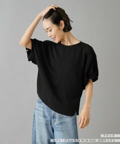 NEMIKA / ネミカ シャツ・ブラウス | クルーネックハーフスリーブブラウス【NEMIKA】