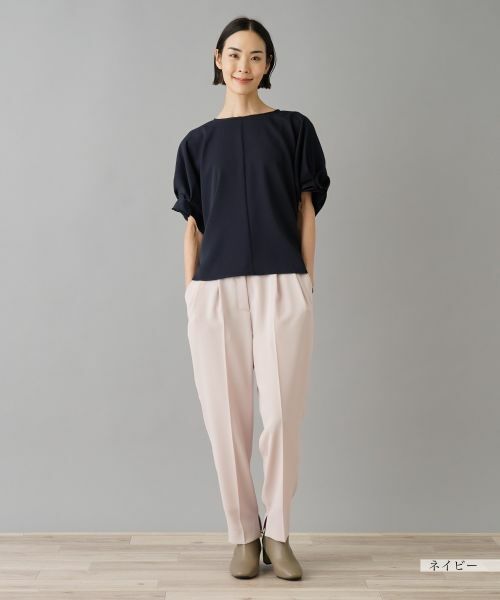 NEMIKA / ネミカ シャツ・ブラウス | クルーネックハーフスリーブブラウス【NEMIKA】 | 詳細4