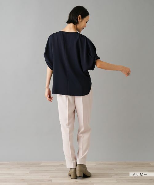 NEMIKA / ネミカ シャツ・ブラウス | クルーネックハーフスリーブブラウス【NEMIKA】 | 詳細6