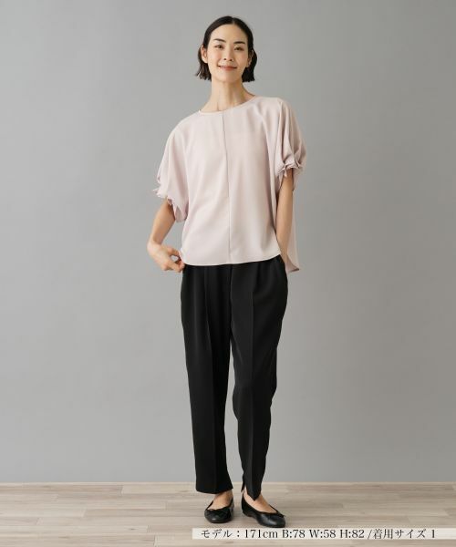 NEMIKA / ネミカ シャツ・ブラウス | クルーネックハーフスリーブブラウス【NEMIKA】 | 詳細7