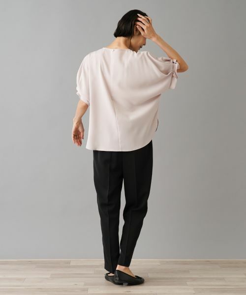NEMIKA / ネミカ シャツ・ブラウス | クルーネックハーフスリーブブラウス【NEMIKA】 | 詳細9
