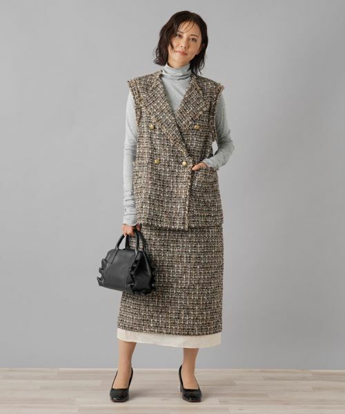 NEMIKA / ネミカ テーラードジャケット | 【大草直子さん×NEMIKA】ベスト【NEMIKA】 | 詳細1