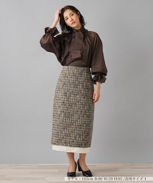 NEMIKA / ネミカ ミニ・ひざ丈スカート | 【大草直子さん×NEMIKA】タイトスカート【NEMIKA】 | 詳細1