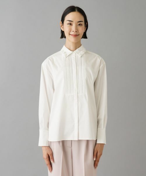 NEMIKA / ネミカ シャツ・ブラウス | フロントのタックブラウス【MARILYN MOON】 | 詳細7