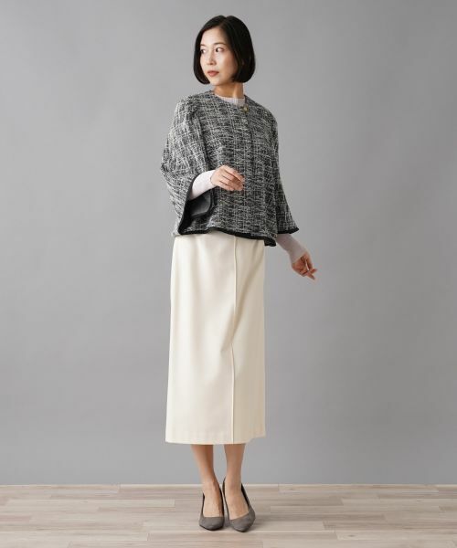 NEMIKA / ネミカ テーラードジャケット | ノーカラーツイードジャケット | 詳細1