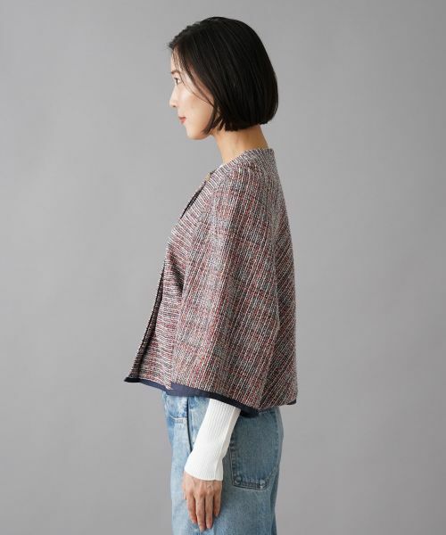 NEMIKA / ネミカ テーラードジャケット | ノーカラーツイードジャケット | 詳細11