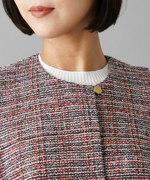 NEMIKA / ネミカ テーラードジャケット | ノーカラーツイードジャケット | 詳細14