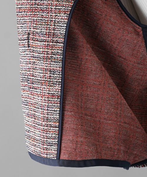 NEMIKA / ネミカ テーラードジャケット | ノーカラーツイードジャケット | 詳細22