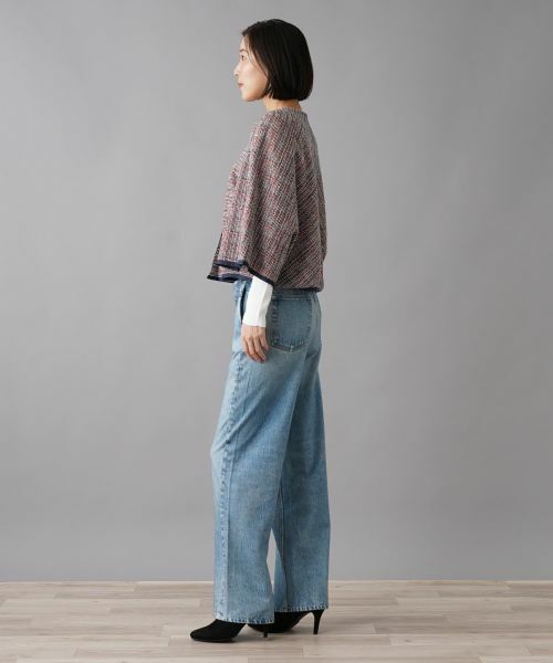 NEMIKA / ネミカ テーラードジャケット | ノーカラーツイードジャケット | 詳細7