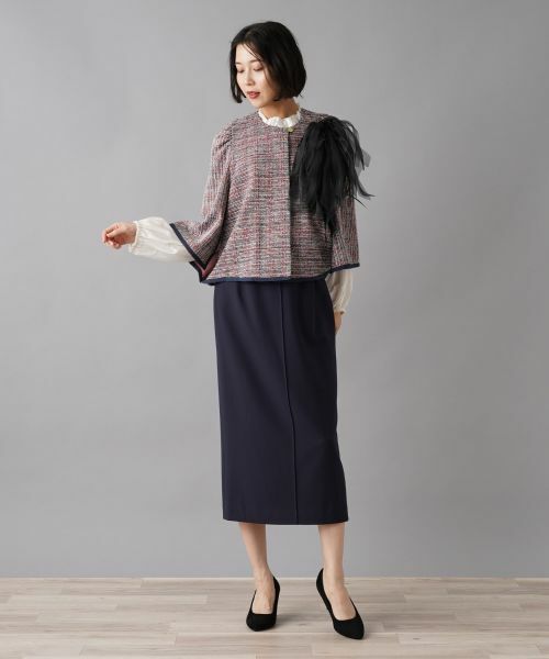 NEMIKA / ネミカ テーラードジャケット | ノーカラーツイードジャケット | 詳細9