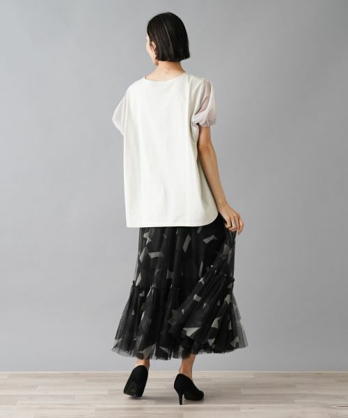 NEMIKA / ネミカ カットソー | 袖シアーカットソー【PUPULA】 | 詳細3