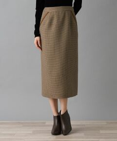 NEMIKA / ネミカ ミニ・ひざ丈スカート | 【セットアップ対応】チェック柄タイトスカート【NEMIKA】