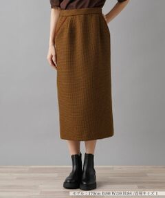 NEMIKA / ネミカ ミニ・ひざ丈スカート | 【セットアップ対応】チェック柄タイトスカート【NEMIKA】