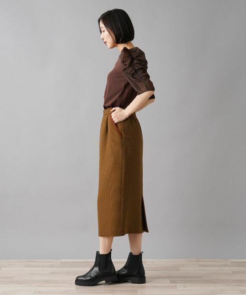 NEMIKA / ネミカ ミニ・ひざ丈スカート | 【セットアップ対応】チェック柄タイトスカート【NEMIKA】 | 詳細18