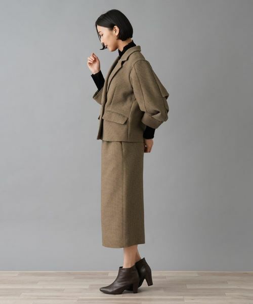 NEMIKA / ネミカ ミニ・ひざ丈スカート | 【セットアップ対応】チェック柄タイトスカート【NEMIKA】 | 詳細3