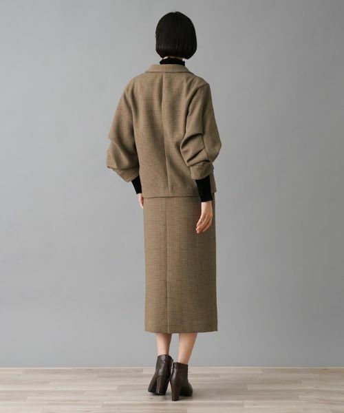 NEMIKA / ネミカ ミニ・ひざ丈スカート | 【セットアップ対応】チェック柄タイトスカート【NEMIKA】 | 詳細4