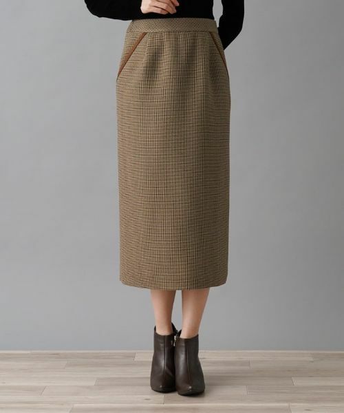 NEMIKA / ネミカ ミニ・ひざ丈スカート | 【セットアップ対応】チェック柄タイトスカート【NEMIKA】 | 詳細6