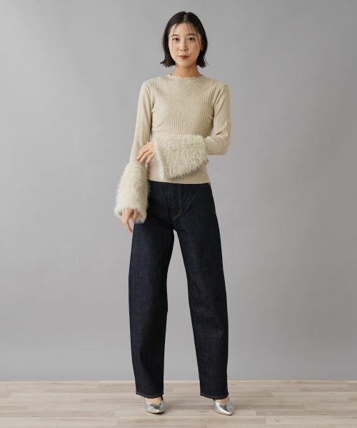 NEMIKA / ネミカ ニット・セーター | ラメスリーブニット【torrazzo donna】 | 詳細1