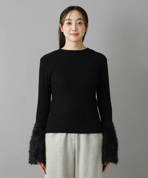 NEMIKA / ネミカ ニット・セーター | ラメスリーブニット【torrazzo donna】 | 詳細7