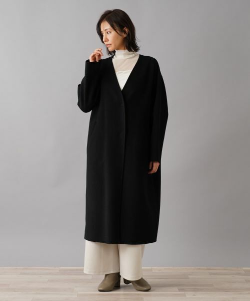 NEMIKA / ネミカ その他アウター | ノーカラーVネックコート【NEMIKA】 | 詳細1