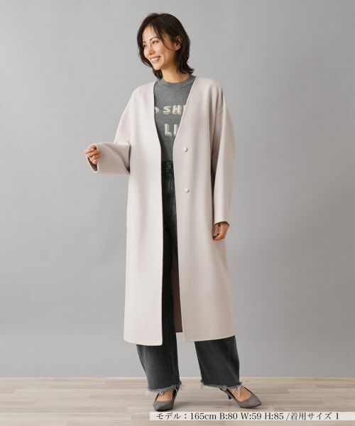 NEMIKA / ネミカ その他アウター | ノーカラーVネックコート【NEMIKA】 | 詳細4