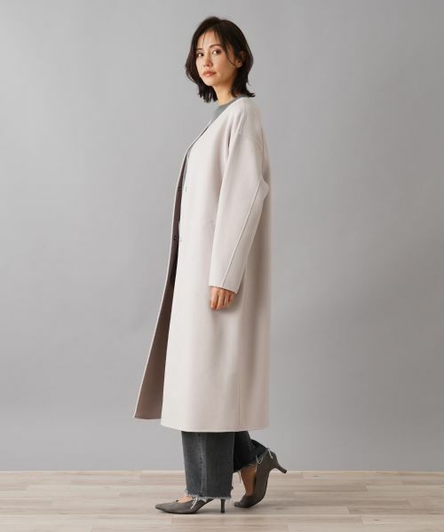 NEMIKA / ネミカ その他アウター | ノーカラーVネックコート【NEMIKA】 | 詳細5