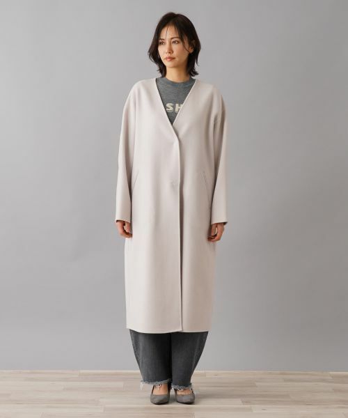 NEMIKA / ネミカ その他アウター | ノーカラーVネックコート【NEMIKA】 | 詳細9