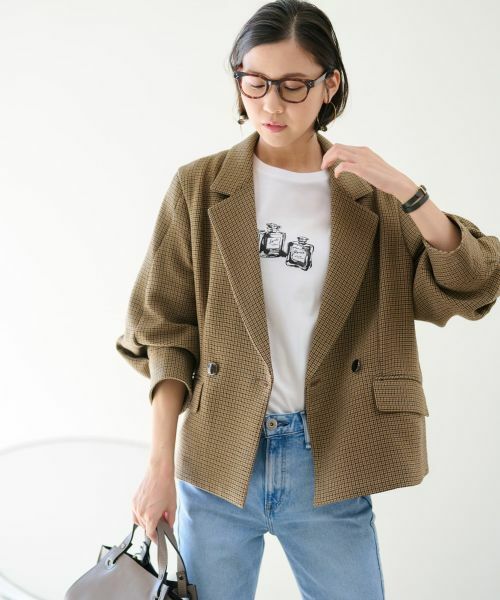 NEMIKA / ネミカ テーラードジャケット | 【セットアップ対応】チェック柄テーラードジャケット【NEMIKA】 | 詳細1