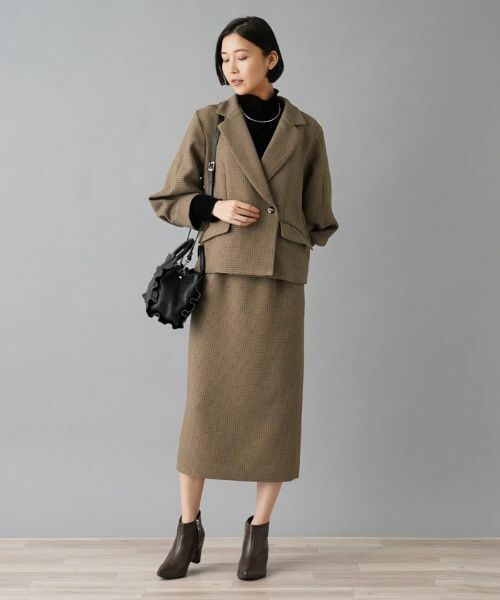 NEMIKA / ネミカ テーラードジャケット | 【セットアップ対応】チェック柄テーラードジャケット【NEMIKA】 | 詳細10