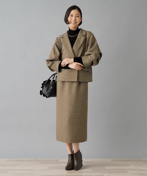 NEMIKA / ネミカ テーラードジャケット | 【セットアップ対応】チェック柄テーラードジャケット【NEMIKA】 | 詳細12
