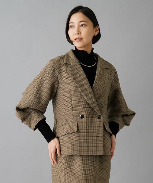 NEMIKA / ネミカ テーラードジャケット | 【セットアップ対応】チェック柄テーラードジャケット【NEMIKA】 | 詳細13