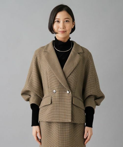 NEMIKA / ネミカ テーラードジャケット | 【セットアップ対応】チェック柄テーラードジャケット【NEMIKA】 | 詳細15