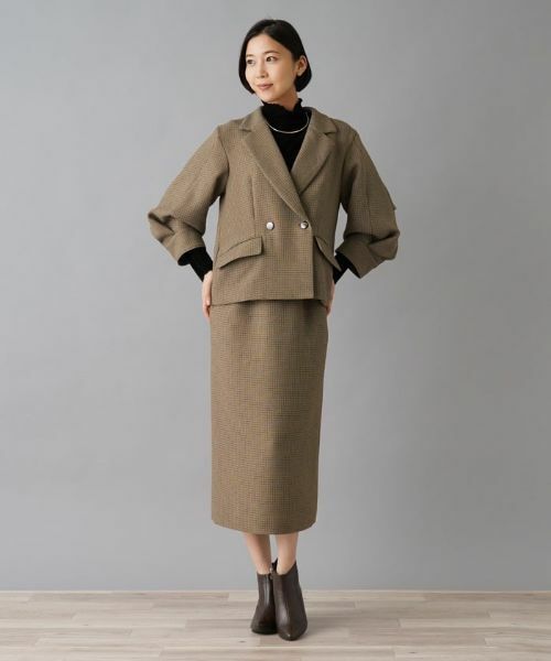 NEMIKA / ネミカ テーラードジャケット | 【セットアップ対応】チェック柄テーラードジャケット【NEMIKA】 | 詳細29