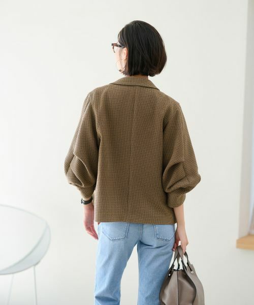 NEMIKA / ネミカ テーラードジャケット | 【セットアップ対応】チェック柄テーラードジャケット【NEMIKA】 | 詳細3