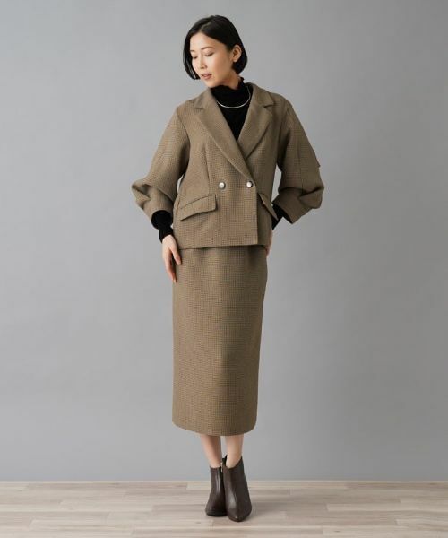 NEMIKA / ネミカ テーラードジャケット | 【セットアップ対応】チェック柄テーラードジャケット【NEMIKA】 | 詳細30