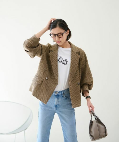 NEMIKA / ネミカ テーラードジャケット | 【セットアップ対応】チェック柄テーラードジャケット【NEMIKA】 | 詳細5