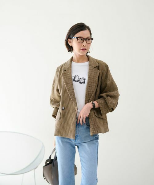 NEMIKA / ネミカ テーラードジャケット | 【セットアップ対応】チェック柄テーラードジャケット【NEMIKA】 | 詳細6