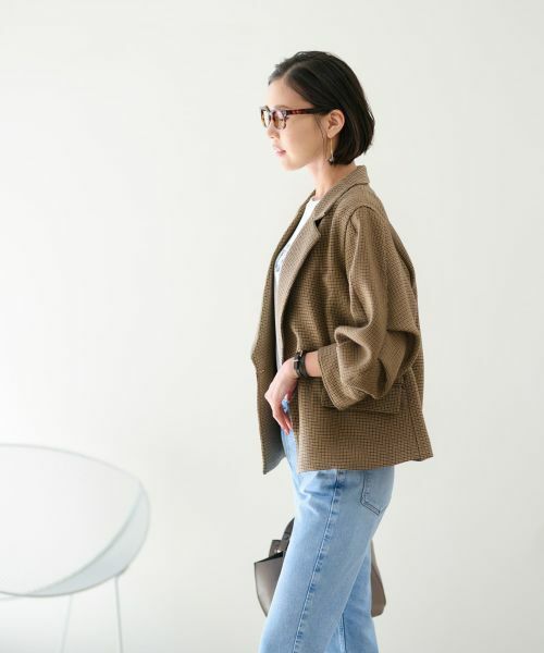 NEMIKA / ネミカ テーラードジャケット | 【セットアップ対応】チェック柄テーラードジャケット【NEMIKA】 | 詳細7