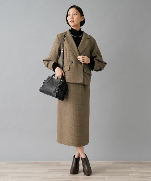 NEMIKA / ネミカ テーラードジャケット | 【セットアップ対応】チェック柄テーラードジャケット【NEMIKA】 | 詳細9