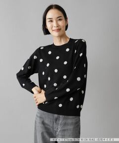 NEMIKA / ネミカ ニット・セーター | ドット柄クルーネックニット【NEMIKA】