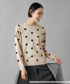 NEMIKA / ネミカ ニット・セーター | ドット柄クルーネックニット【NEMIKA】