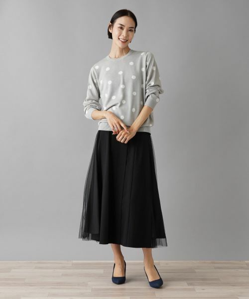 NEMIKA / ネミカ ニット・セーター | ドット柄クルーネックニット【NEMIKA】 | 詳細1